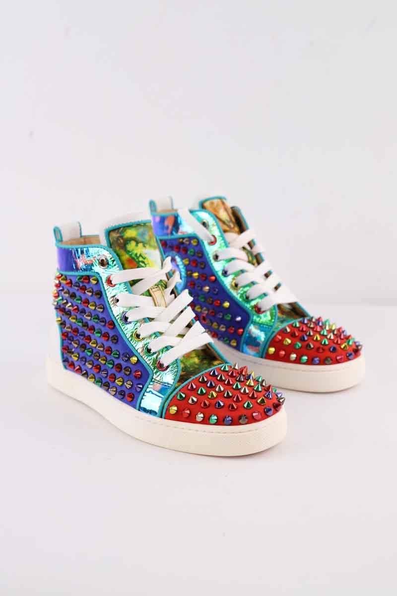 Baskets Christian Louboutin Lou Spikes Multicolore