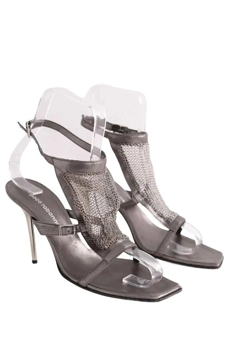 Talons Paco Rabanne Argent en Plastique