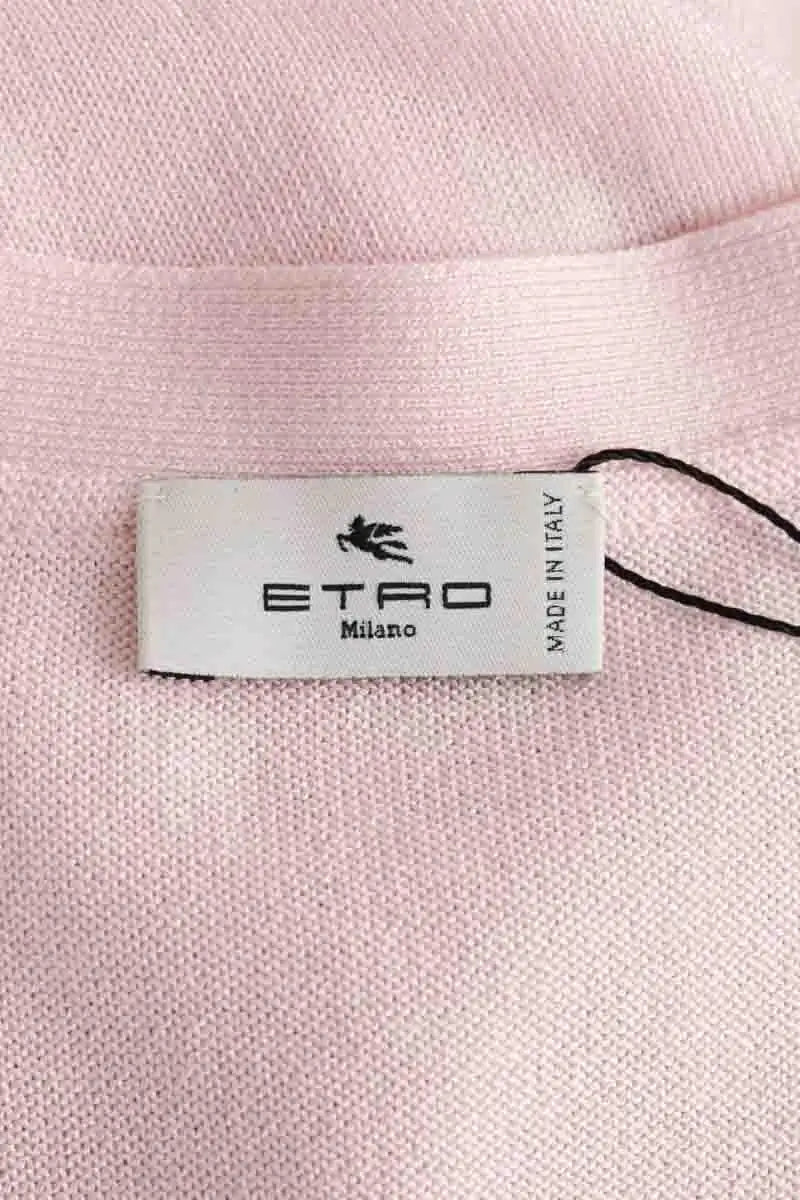 Cardigan Etro Rose en Coton