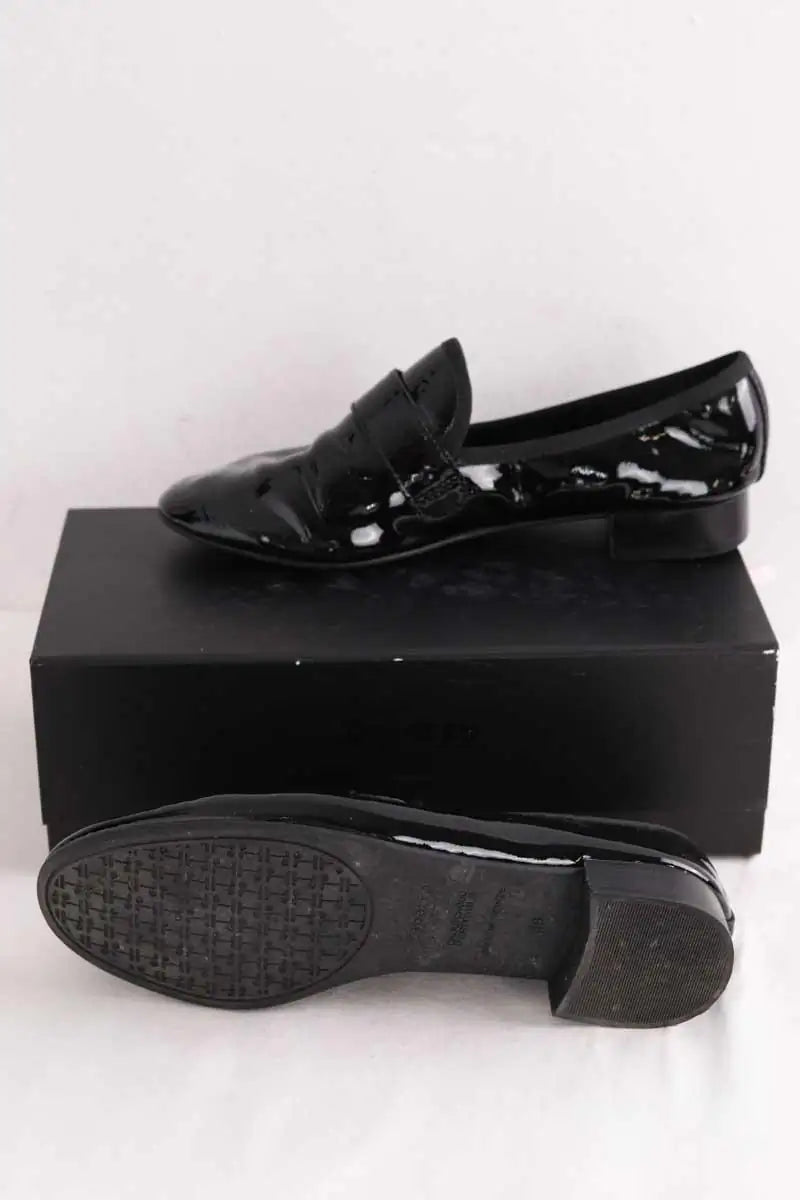 Mocassins Repetto Noir en Cuir verni