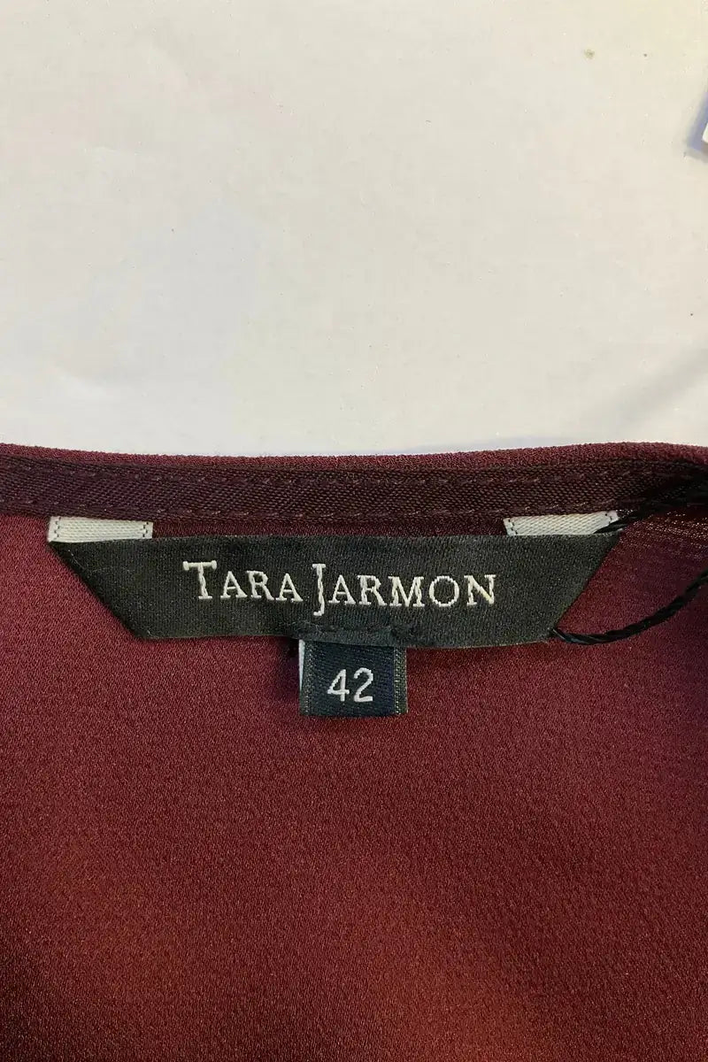 Robe Tara Jarmon Bordeaux en Synthétique