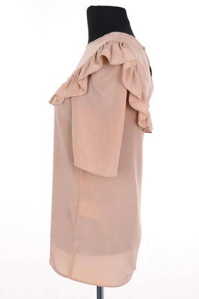 Blouse Claudie Pierlot Beige en Synthétique