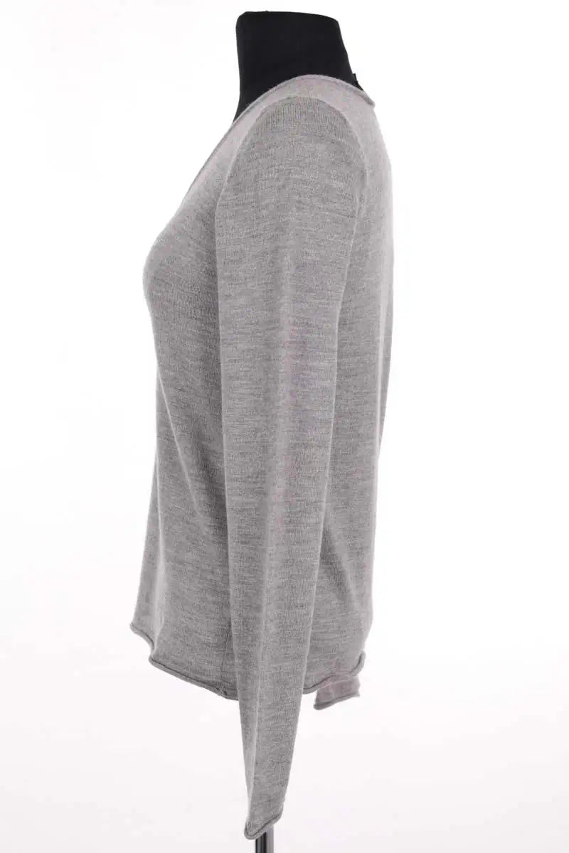 Pull col V Emporio Armani Gris en Laine