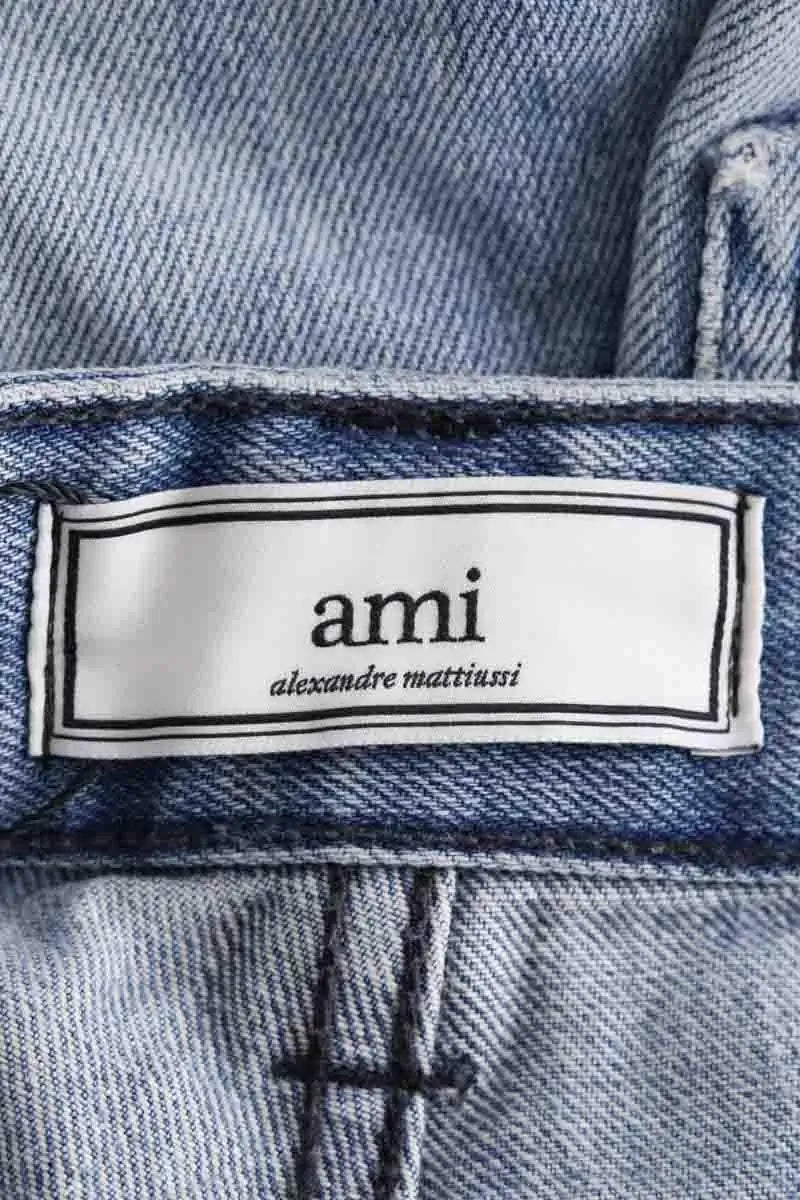 Jean droit Ami Blanc en Coton