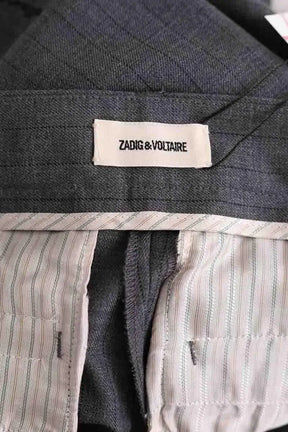 Pantalon droit Zadig & Voltaire Gris en Laine