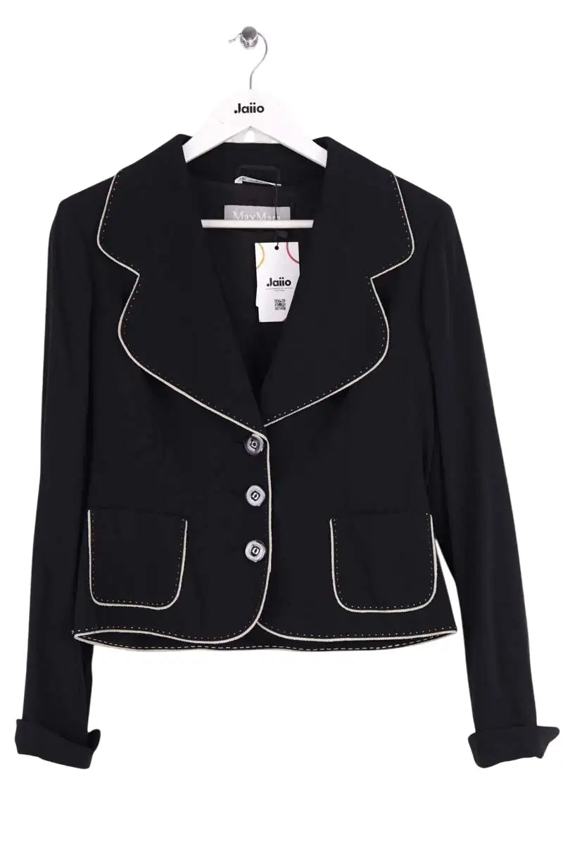 Veste Max Mara Marine en Laine, taille L - Seconde Main