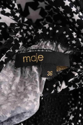 Robe Maje Noir en Viscose