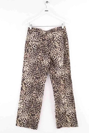 Pantalon large Marella Beige en Lin