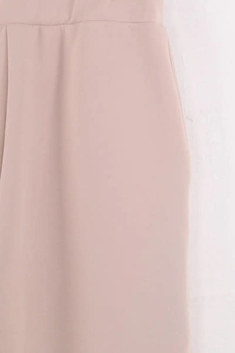 Pantalon droit Max Mara Beige en Synthétique
