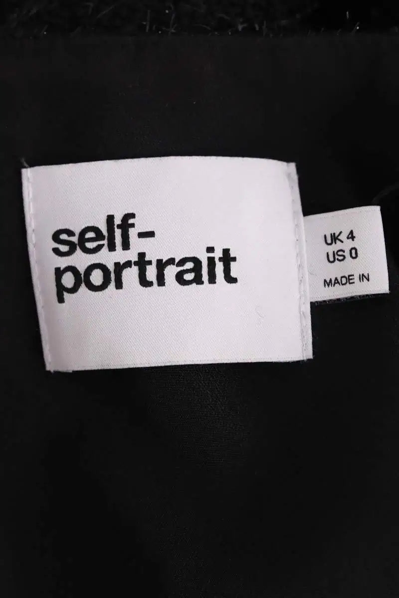 Veste Self-Portrait Noir en Laine