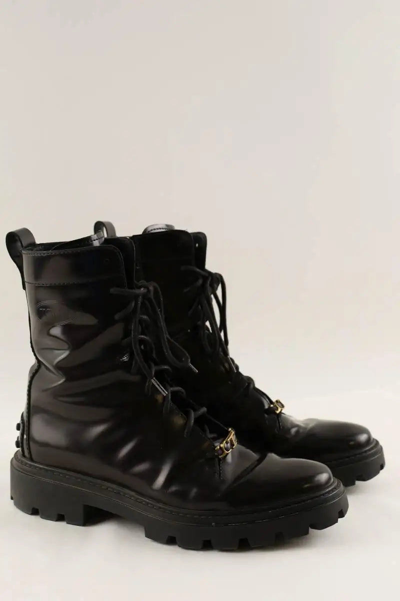 Boots à lacets Tod's Noir en Cuir