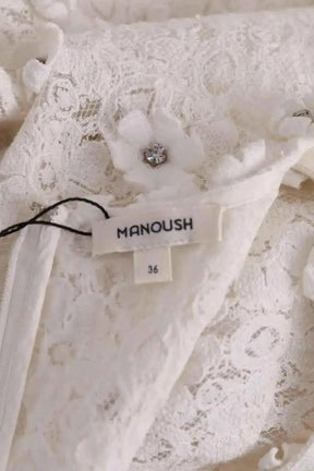 Robe Manoush Blanc en Synthétique