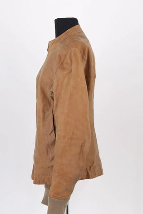Blouson Rick Owens Camel en Cuir