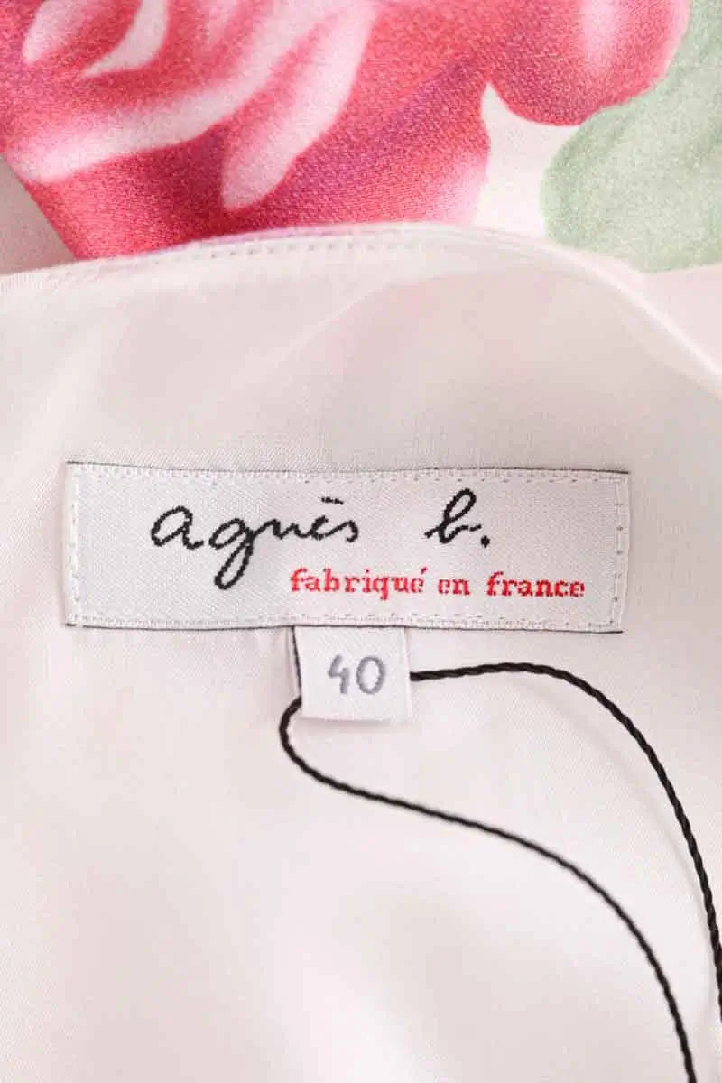 Robe Agnès B. Blanc en Coton