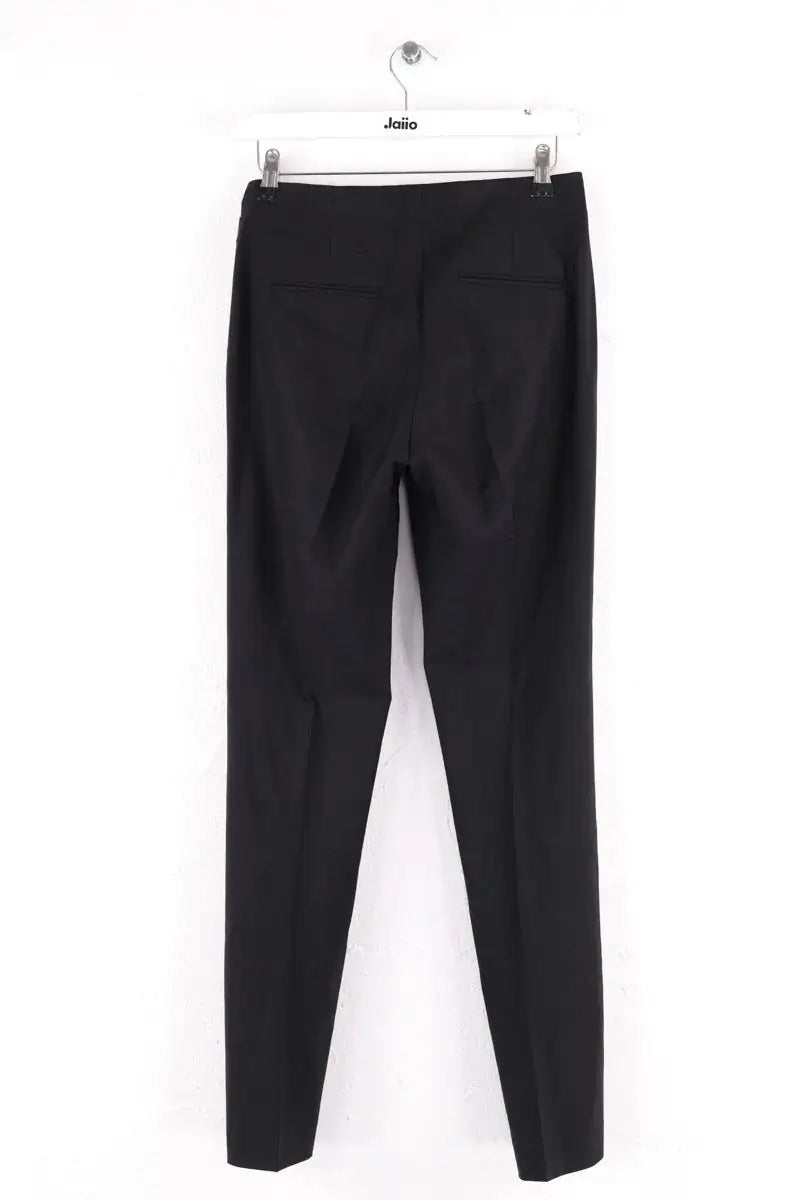 Pantalon droit Theory Noir en Laine