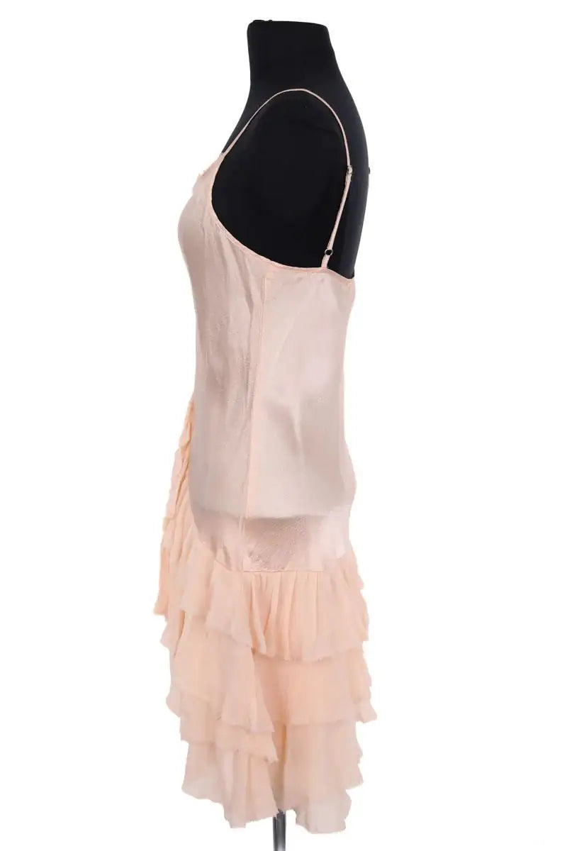 Robe Maje Nefertiti Beige en Soie