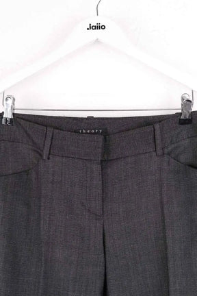 Pantalon droit Theory Anthracite en Laine