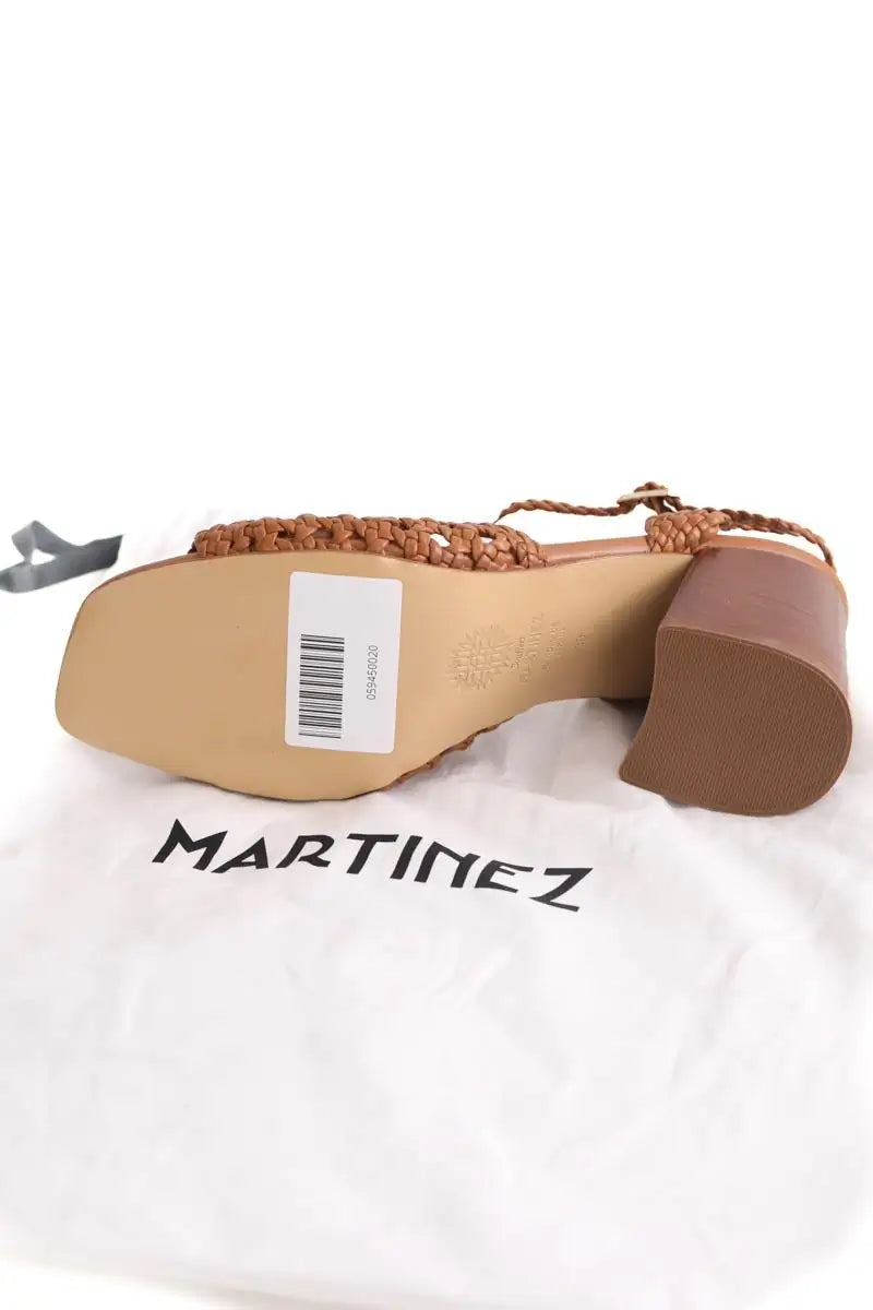 Talons Souliers Martinez Marron en Cuir