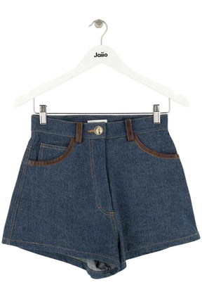 Mini short Sandro Bleu en Coton, taille XS - Seconde Main