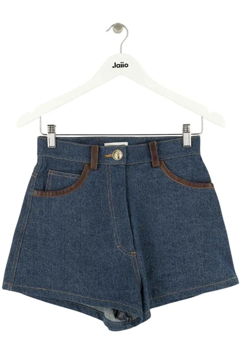 Mini short Sandro Bleu en Coton, taille XS - Seconde Main