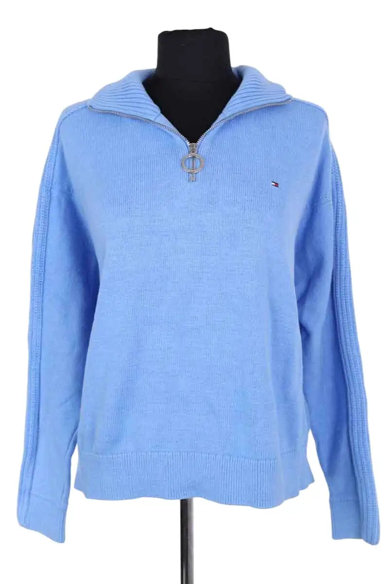 Pull Tommy Hilfiger Bleu en Laine, taille S - Seconde Main