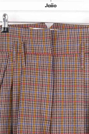Pantalon large Tara Jarmon Marron en Laine