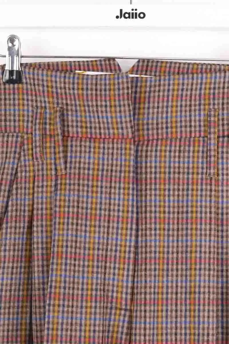 Pantalon large Tara Jarmon Marron en Laine