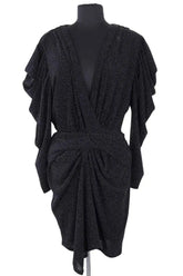 Robe Iro Noir en Synthétique, taille S - Seconde Main