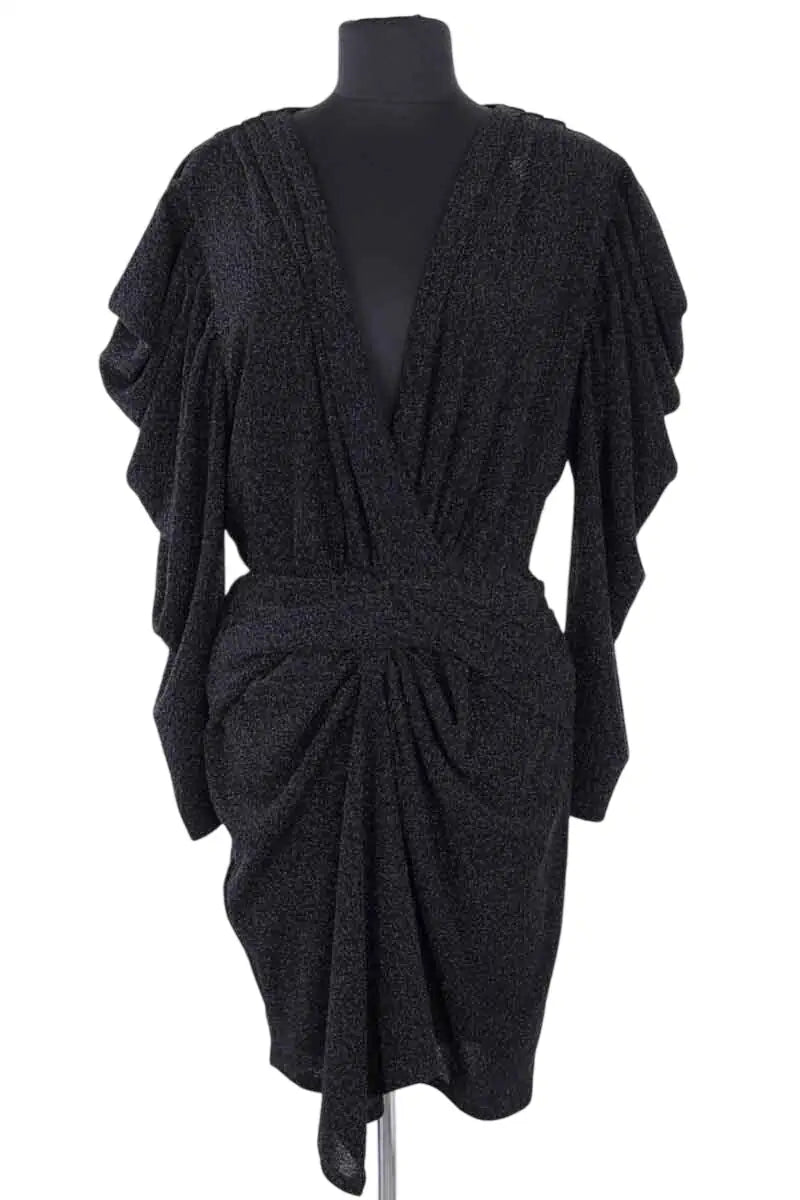 Robe Iro Noir en Synthétique, taille S - Seconde Main