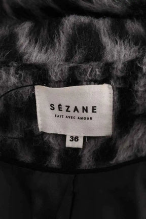 Manteau Sézane Gris en Synthétique