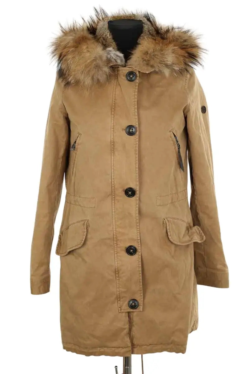 Doudoune Blonde No.8 Beige en Coton, taille M - Seconde Main