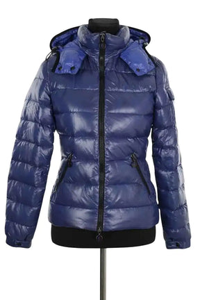 Doudoune Moncler Bleu en Synthétique, taille XXS - Seconde Main