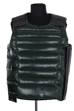 Doudoune Moncler bulletproof Vert en Synthétique, taille M - Seconde Main
