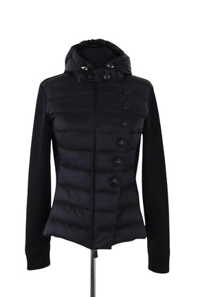 Doudoune Moncler Noir en Synthétique, taille S - Seconde Main