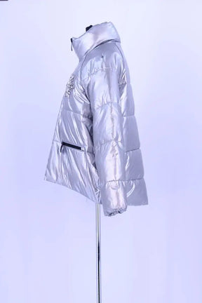 Doudoune Pinko Argent en Synthétique
