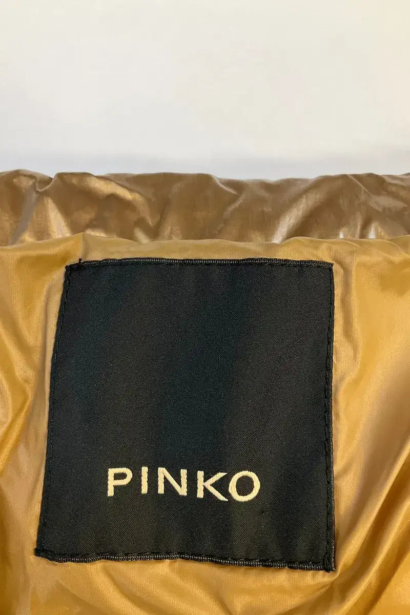 Doudoune Pinko Doré en Synthétique