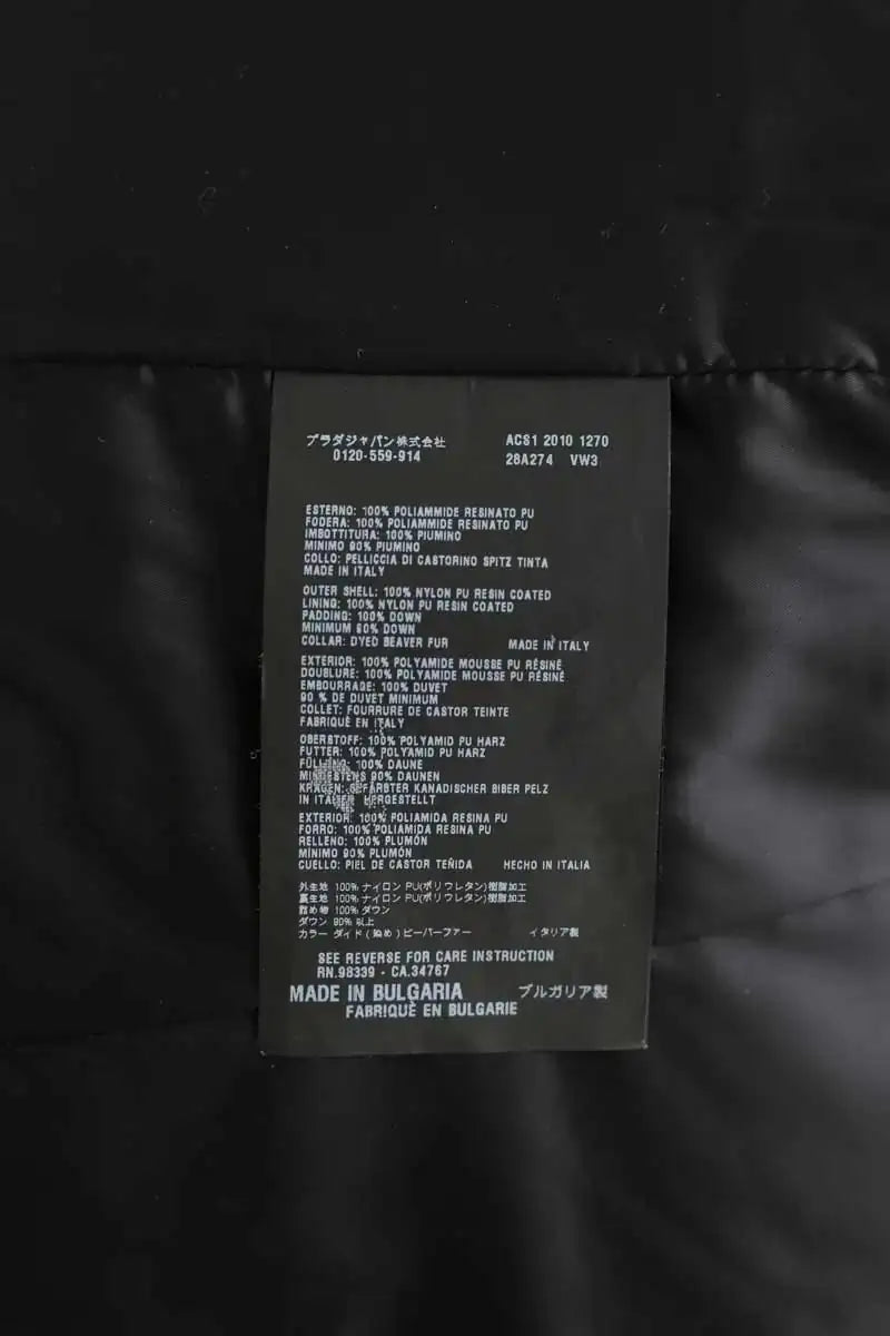 Doudoune Prada Noir en Polyamide
