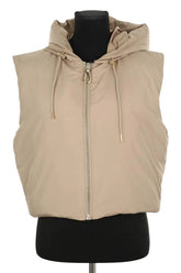 Doudoune Sandro Beige en Polyester, taille M - Seconde Main