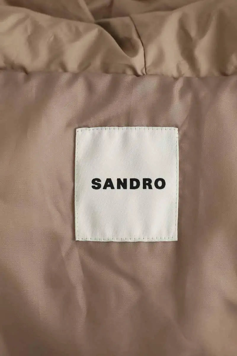 Doudoune Sandro Beige en Polyester