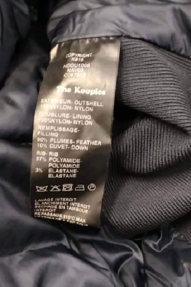 Doudoune The Kooples Marine en Synthétique