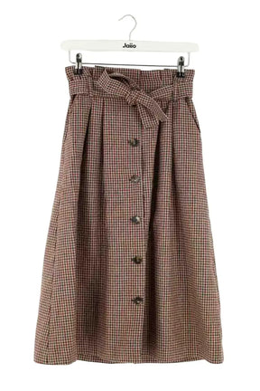 Jupe Sézane Bordeaux en Laine, taille S - Seconde Main
