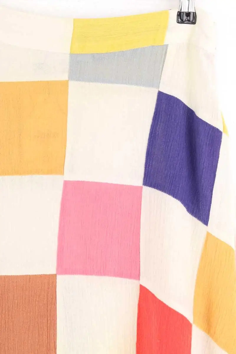 Jupe Antik Batik Multicolore en Coton
