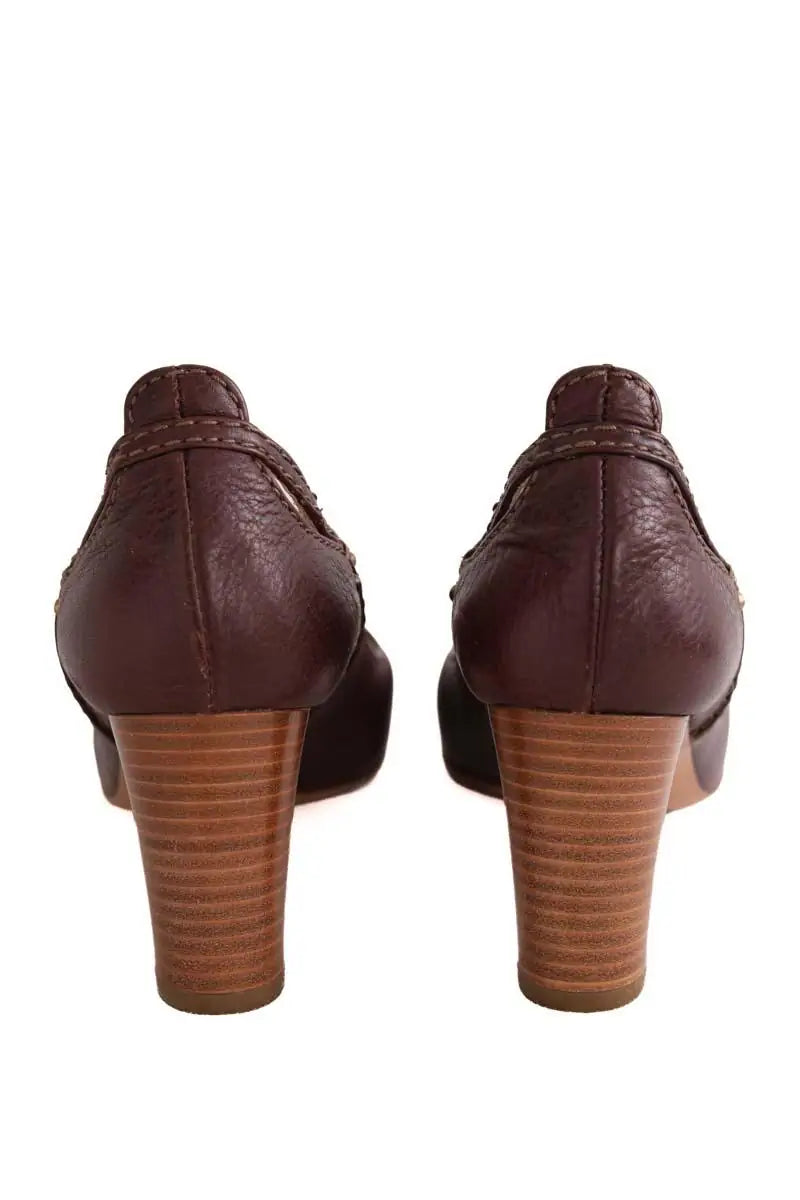 Talons Chloé Marron en Cuir