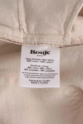 Jean droit Rouje Beige en Coton