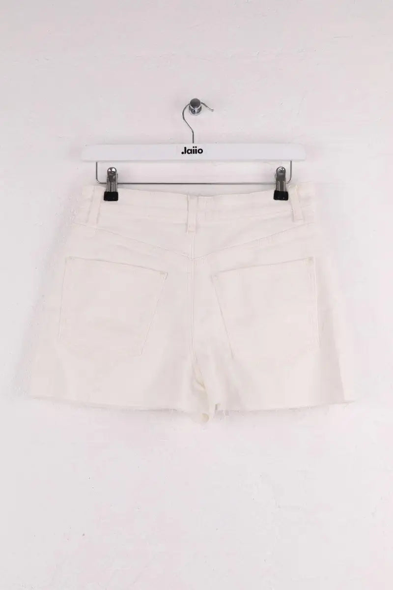 Mini short Sézane Le summer Ecru en Coton