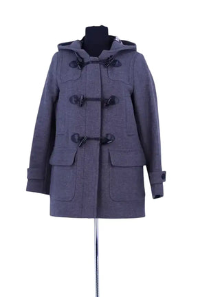 Dufflecoat Burberry Gris en Laine, taille S - Seconde Main