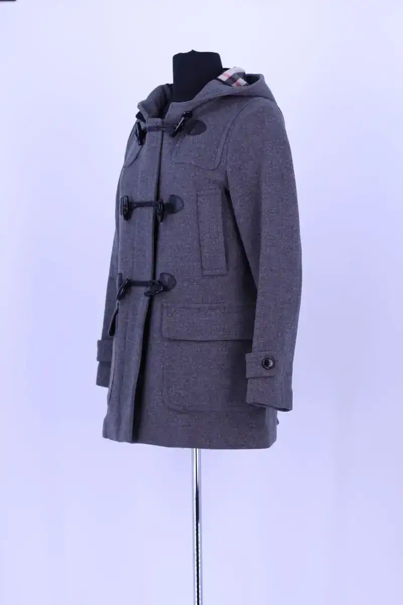 Dufflecoat Burberry Gris en Laine