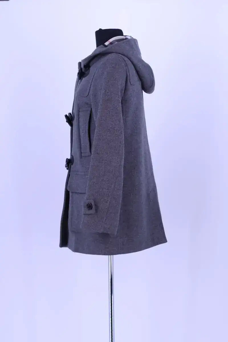 Dufflecoat Burberry Gris en Laine