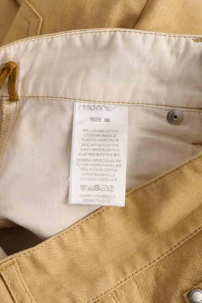 Pantalon droit Momoni Beige en Coton