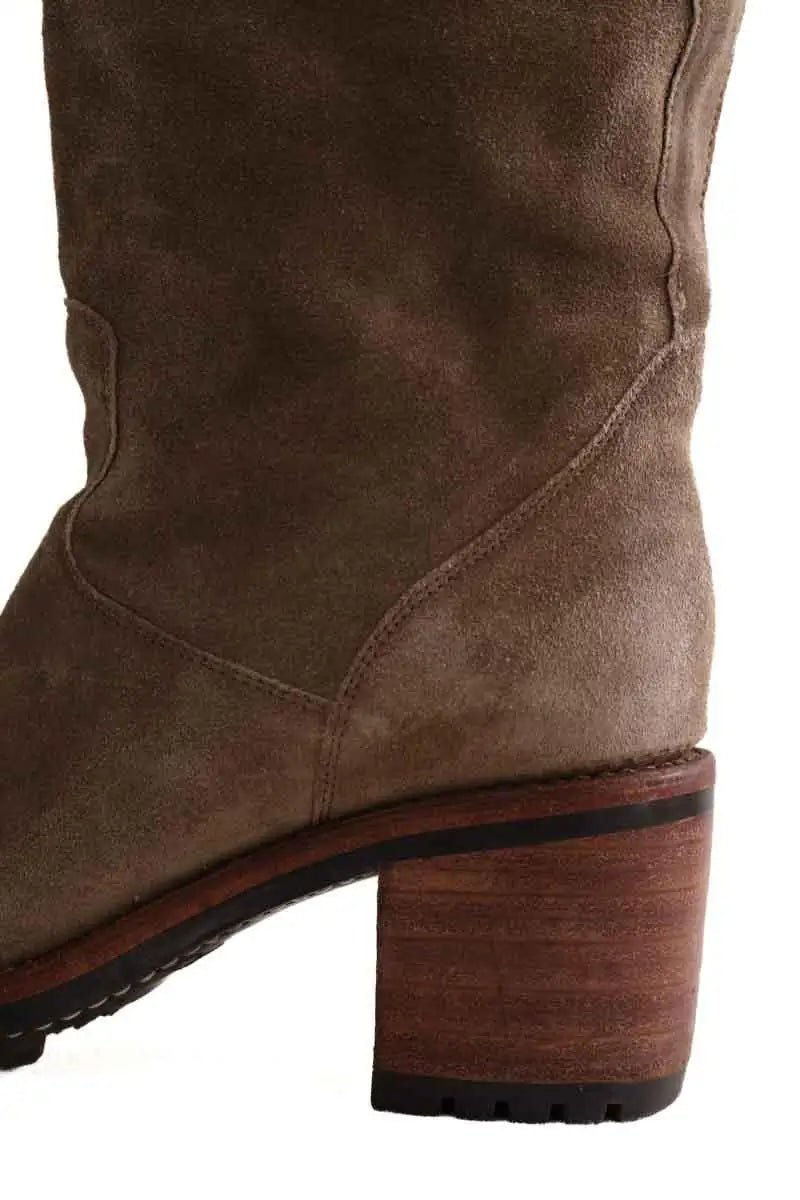 Bottes Free Lance Kaki en Daim